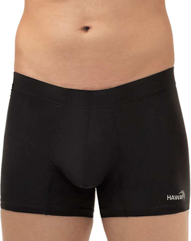 Bekleidung_Hawai Herrenunterwäsche Hawai 42222 Mikrofaser-Boxershorts Schwarz