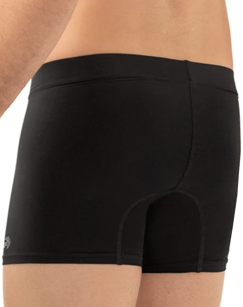 Bekleidung_Hawai Herrenunterwäsche Hawai 42222 Mikrofaser-Boxershorts Schwarz