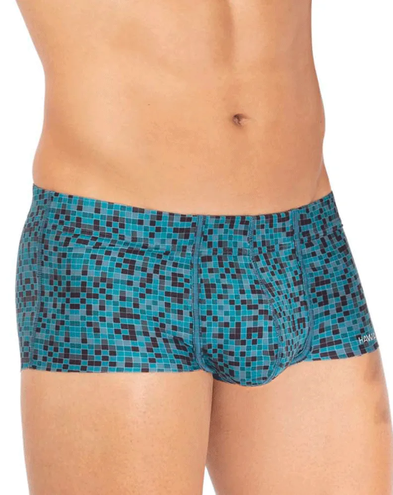 Kleidung_Hawai Herrenunterwäsche Hawai 42321 Mikrofaser-Boxershorts Grün