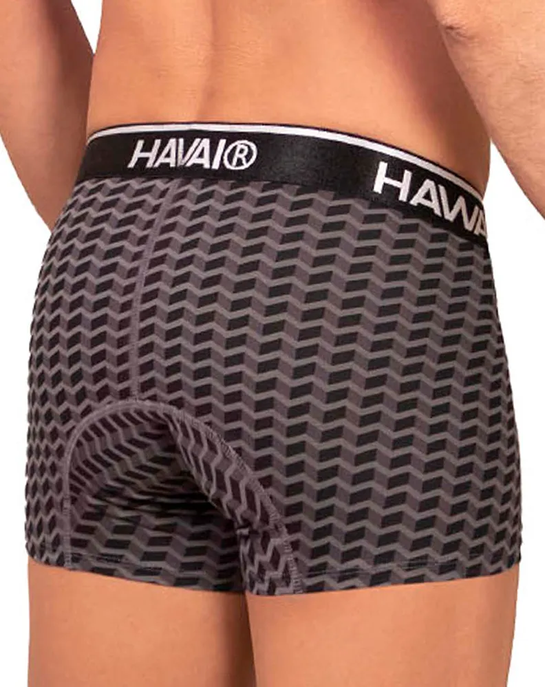 Kleidung_Hawai Herrenunterwäsche Hawai 42371 Bedruckte Boxershorts Grau