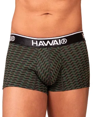 Bekleidung_Hawai_Herrenunterwäsche Hawai 42371 Bedruckte Boxershorts Grün
