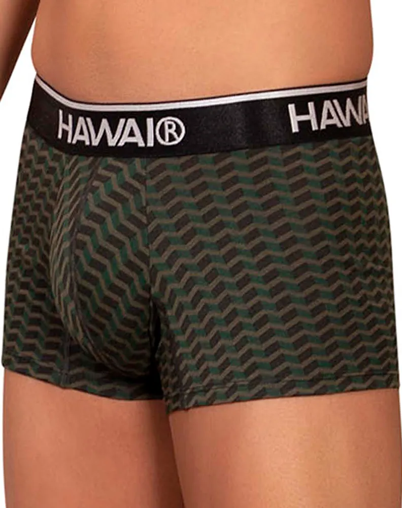 Bekleidung_Hawai_Herrenunterwäsche Hawai 42371 Bedruckte Boxershorts Grün