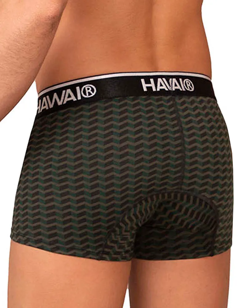 Bekleidung_Hawai_Herrenunterwäsche Hawai 42371 Bedruckte Boxershorts Grün