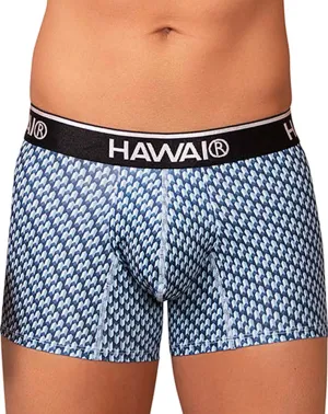 Kleidung_Hawai Herrenunterwäsche Hawai 42420 Bedruckte Boxershorts Blau