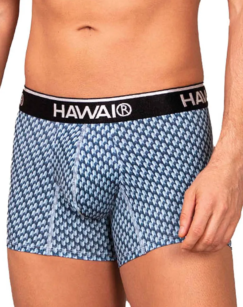 Kleidung_Hawai Herrenunterwäsche Hawai 42420 Bedruckte Boxershorts Blau