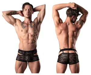 Bekleidung_Herren Power_Herrenunterwäsche Male Power 126-289 Lucifer Ausschnitt Kurzfarbe Schwarz