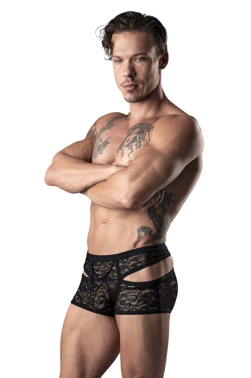 Bekleidung_Herren Power_Herrenunterwäsche Male Power 126-289 Lucifer Ausschnitt Kurzfarbe Schwarz