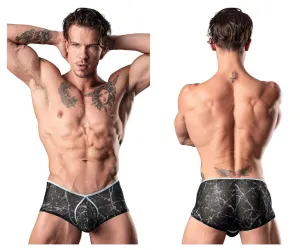 Bekleidung_Herren Power_Herrenunterwäsche Male Power 130-290 Marmormesh Mikro-Mini-Shorts Farbe Schwarz