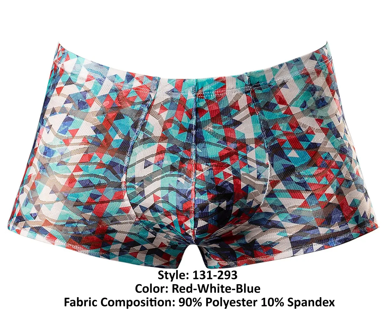 Bekleidung_Herren Power_Herrenunterwäsche Male Power 131-293 Deine Spitze oder Meine Beutel Short Farbe Rot-Weiß-Blau
