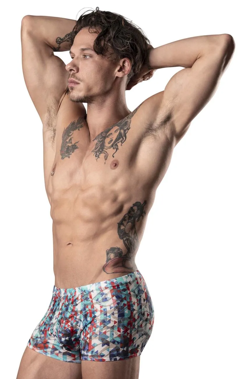 Bekleidung_Herren Power_Herrenunterwäsche Male Power 131-293 Deine Spitze oder Meine Beutel Short Farbe Rot-Weiß-Blau