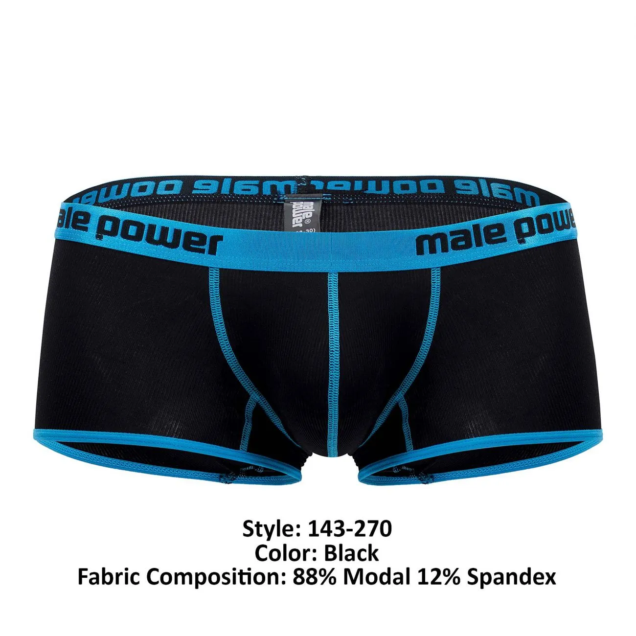 Bekleidung_Herren Power_Herrenunterwäsche Male Power 143-270 Casanova Uplift Mini Short Farbe Schwarz