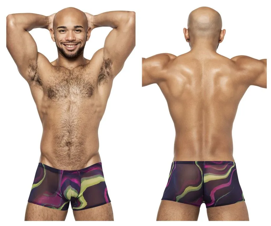 Bekleidung_Herren Power_Herrenunterwäsche Male Power 145-278 Galaktische Mini-Shorts Farbig Bedruckt