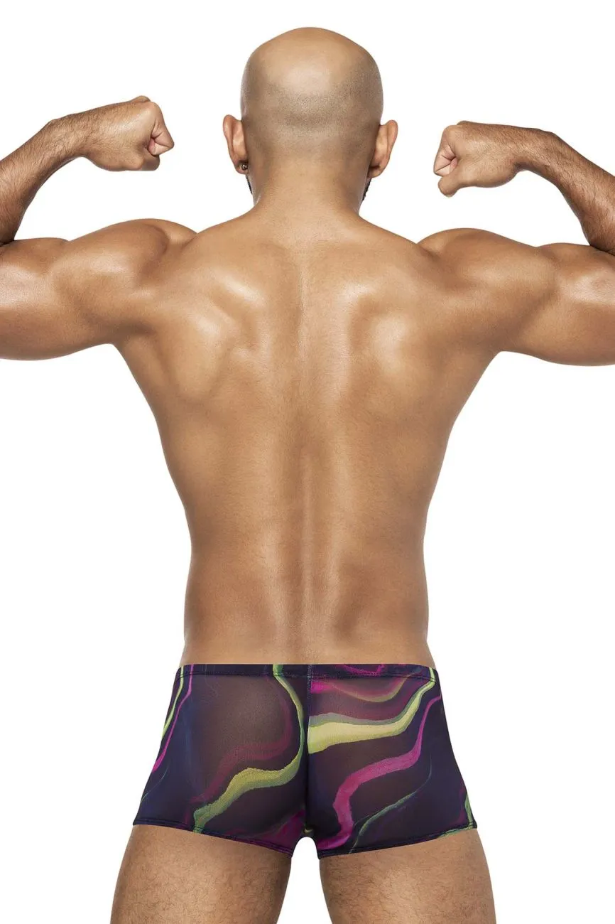 Bekleidung_Herren Power_Herrenunterwäsche Male Power 145-278 Galaktische Mini-Shorts Farbig Bedruckt