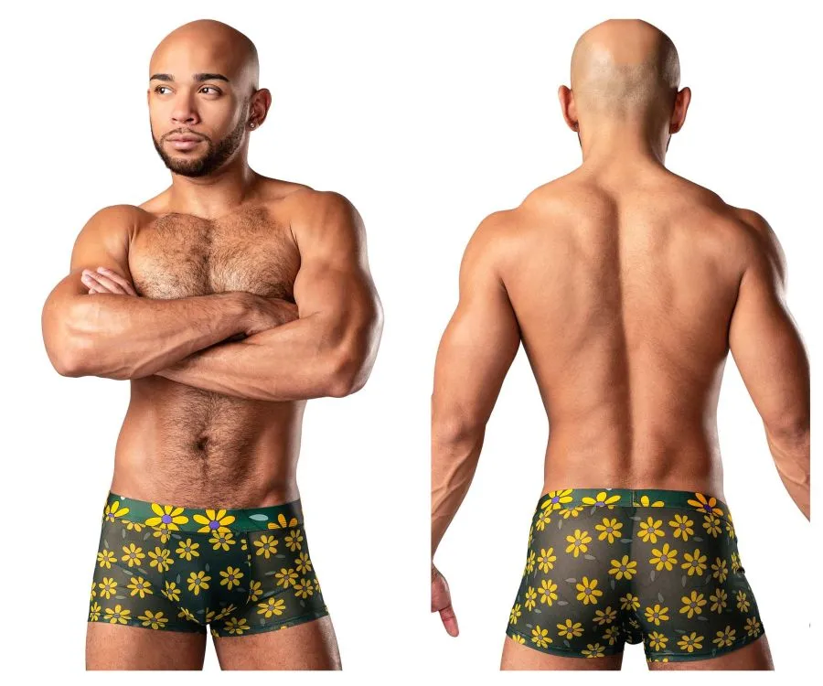 Bekleidung_Herren Power_Herrenunterwäsche Male Power 145-285 Blütenkraft-Tasche Kurzfarbe Gänseblümchen-Druck