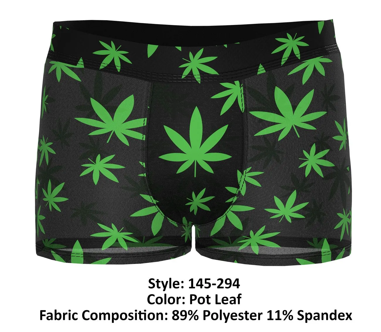 Bekleidung_Herren Power_Herrenunterwäsche Male Power 145-294 Hazy Dayz Pouch Short Farbe Pot Leaf