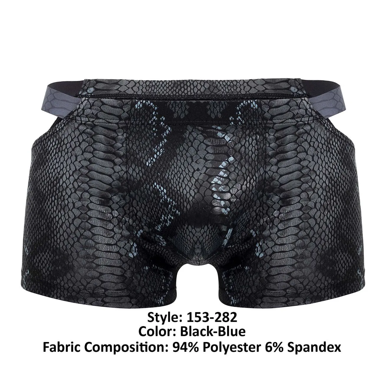 Bekleidung_Herren Power_Herrenunterwäsche Male Power 153-282 S-naked Pouch Short Farbe Schwarz-Blau