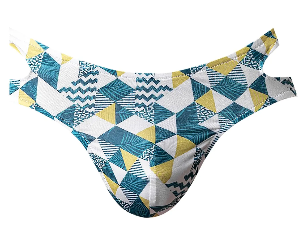 Bekleidung_Herren Power_Herrenunterwäsche Male Power 302-292 Ausschnitt Ausschnitt Mondlicht Farbe Blau-Grün-Weiß
