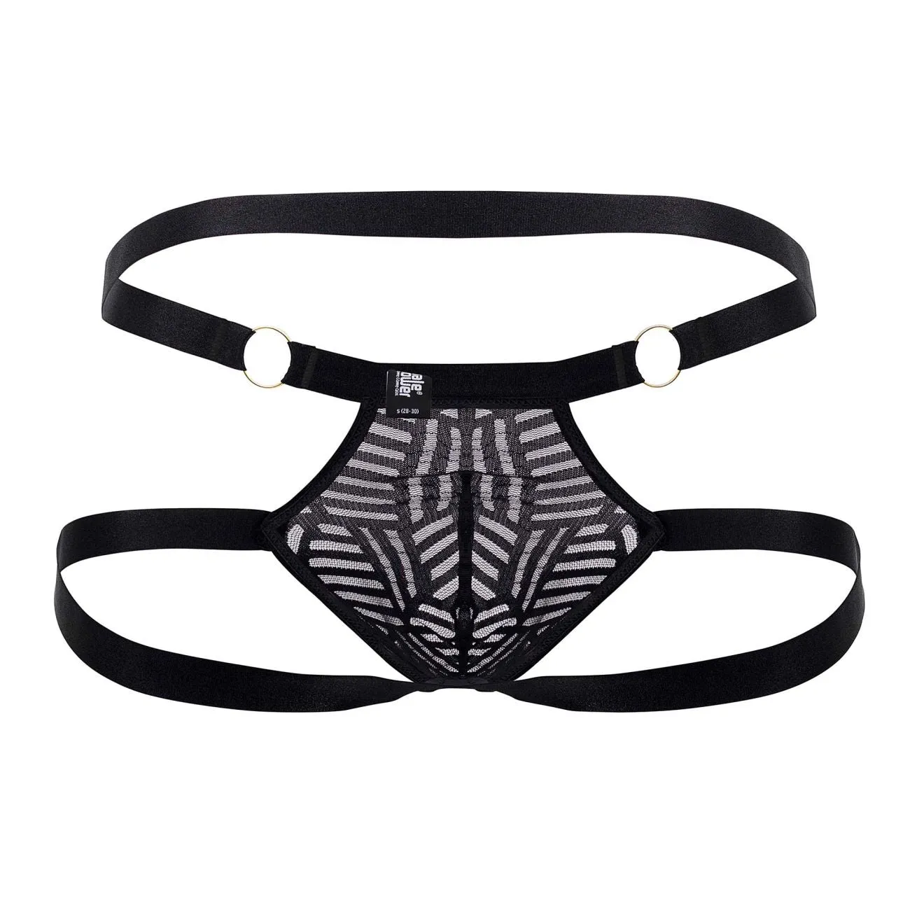 Bekleidung_Herren Power_Herrenunterwäsche Male Power 387-284 Rude Awakening Ring Jock Farbe Schwarz