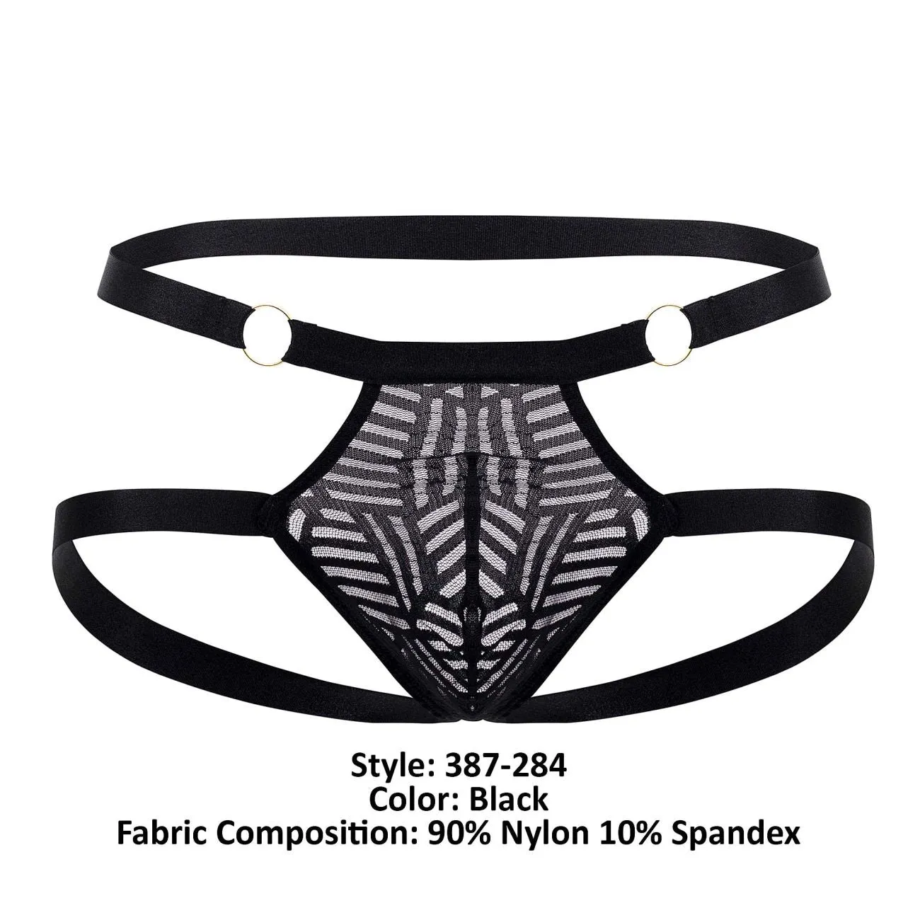 Bekleidung_Herren Power_Herrenunterwäsche Male Power 387-284 Rude Awakening Ring Jock Farbe Schwarz