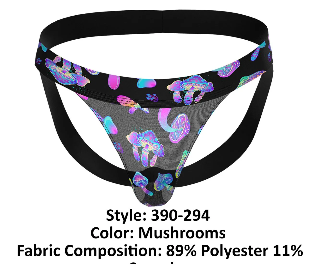 Bekleidung_Herren Power_Herrenunterwäsche Male Power 390-294 Dunstige Tage Jockstrap Farbe Pilze