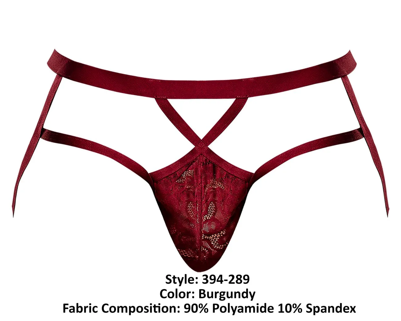 Bekleidung_Herren Power_Herrenunterwäsche Male Power 394-289 Lucifer Jockstrap mit Riemchen Farbe Burgunder