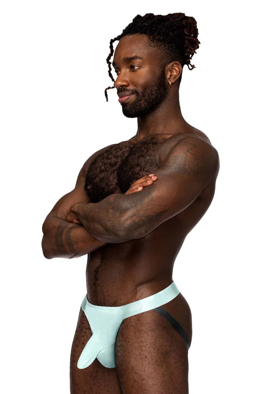 Bekleidung_Herren Power_Herrenunterwäsche Male Power 399-281 Leichte und luftige Jockstrap-Hülle Farbe Aqua