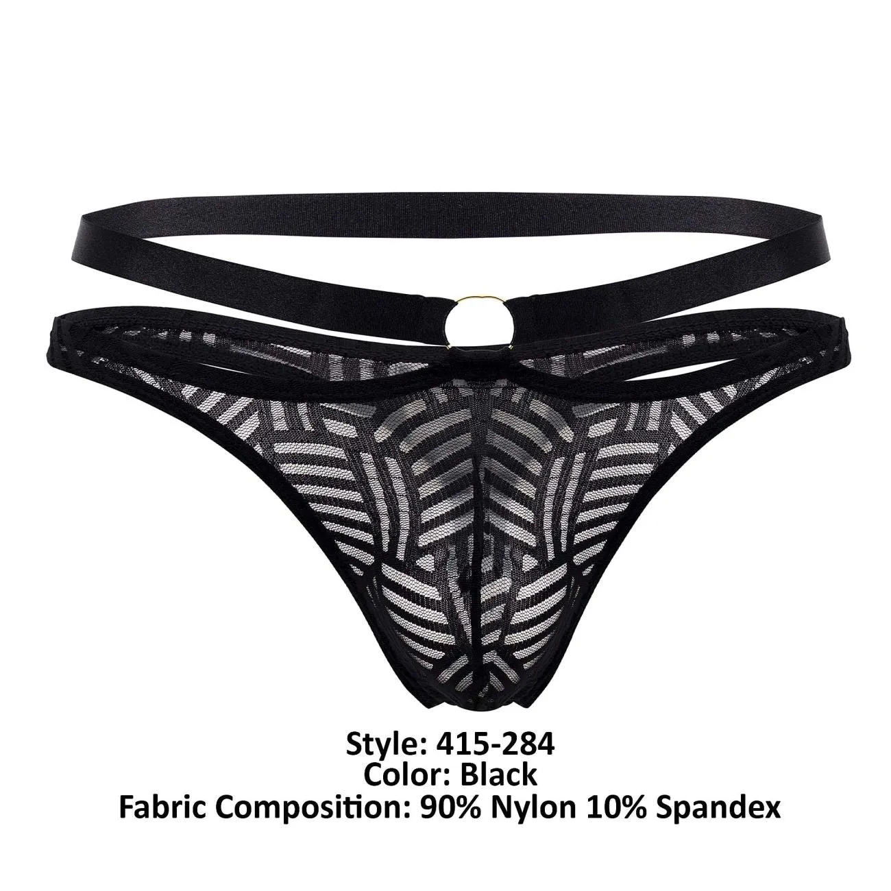Bekleidung_Herren Power_Herrenunterwäsche Male Power 415-284 Rude Awakening Strap Tanga Farbe Schwarz