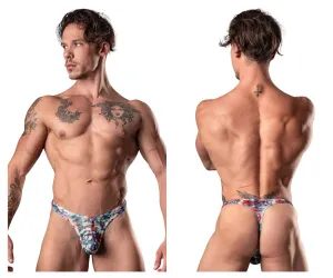 Bekleidung_Herren Power_Herrenunterwäsche Male Power 431-293 Deine Spitze oder Meine Bong Tanga Farbe Rot-Weiß-Blau