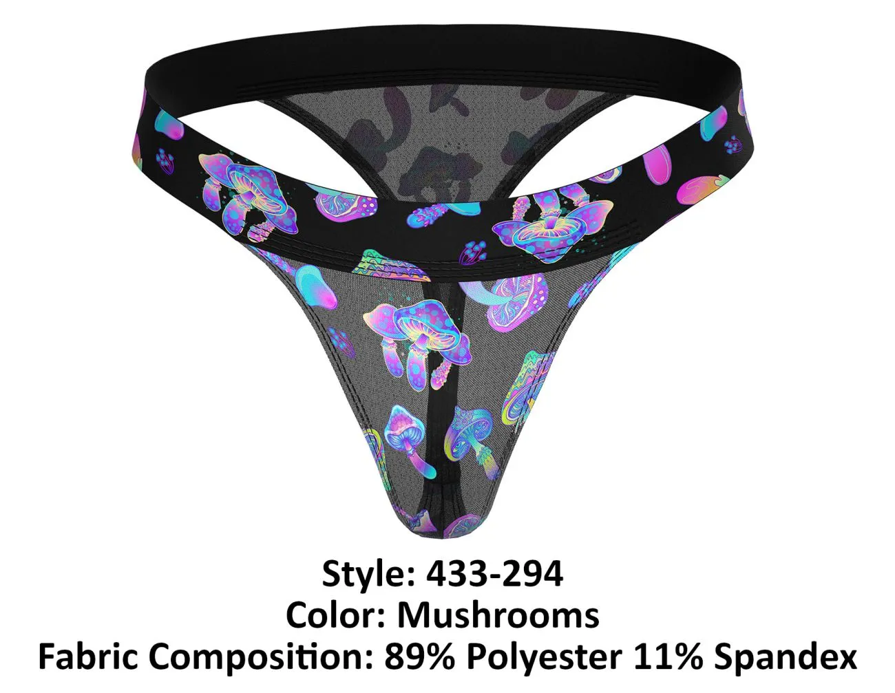 Bekleidung_Herren Power_Herrenunterwäsche Male Power 433-294 Hazy Dayz Mikro-Tanga Farbe Pilze