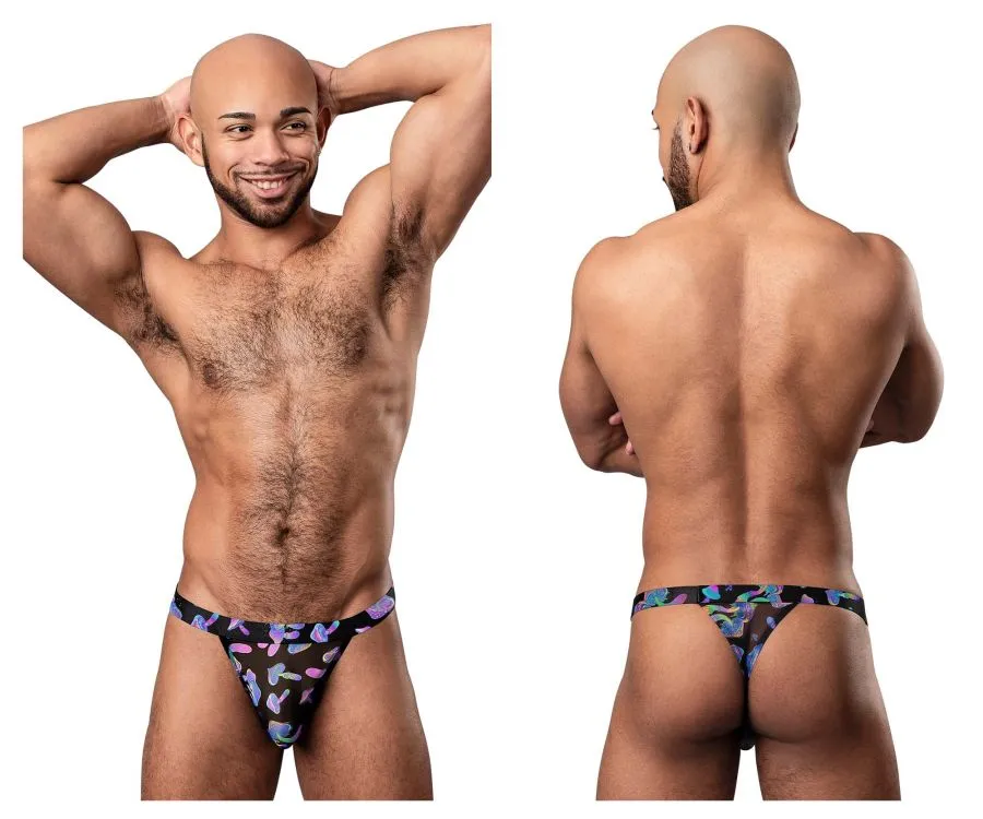 Bekleidung_Herren Power_Herrenunterwäsche Male Power 433-294 Hazy Dayz Mikro-Tanga Farbe Pilze