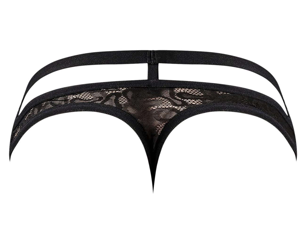 Bekleidung_Herren Power_Herrenunterwäsche Male Power 446-289 Lucifer Ausschnitt Riemchen-Tanga Farbe Schwarz