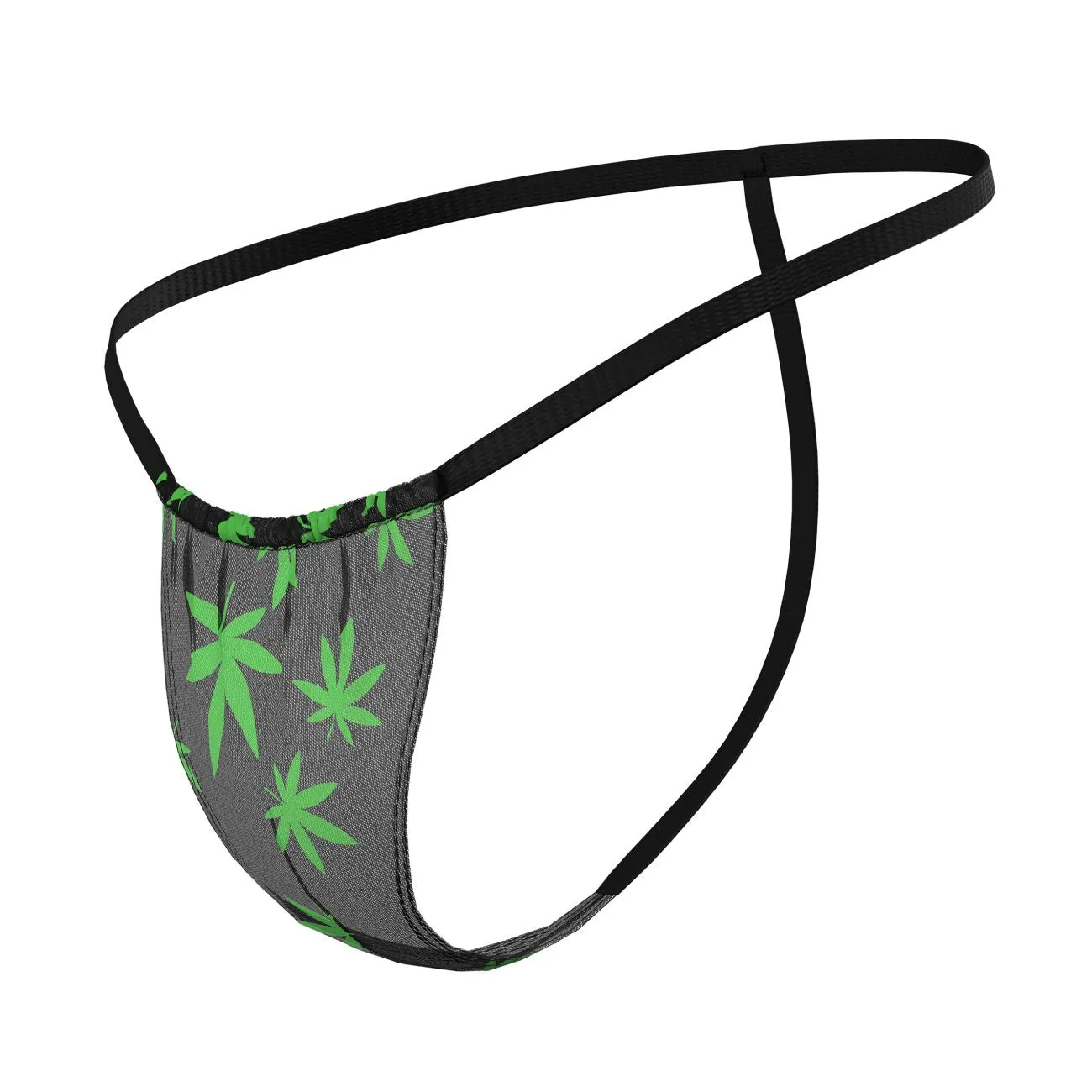 Bekleidung_Herren Power_Herrenunterwäsche Male Power 450-294 Hazy Dayz Posiergurt Farbe Cannabisblatt