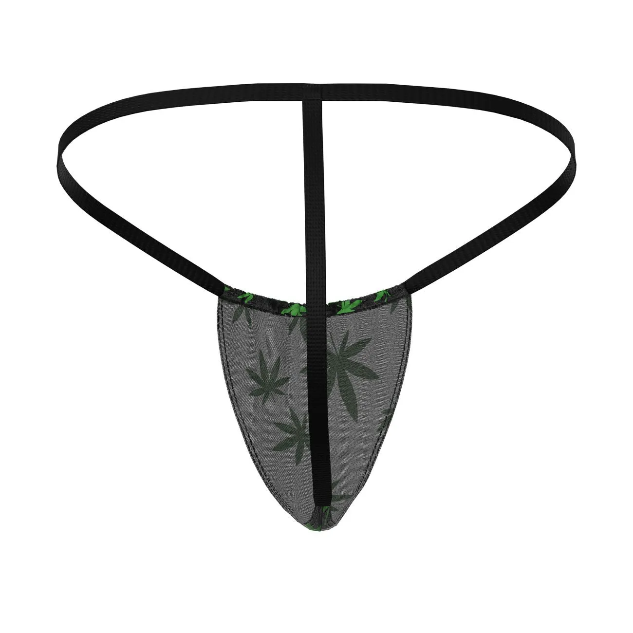 Bekleidung_Herren Power_Herrenunterwäsche Male Power 450-294 Hazy Dayz Posiergurt Farbe Cannabisblatt