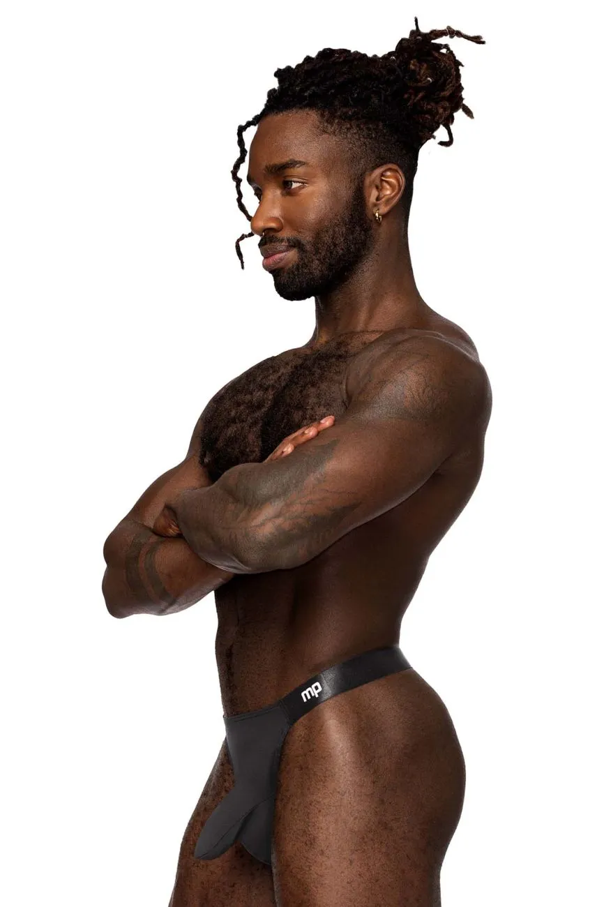 Bekleidung_Herren Power_Herrenunterwäsche Male Power 462-281 Leichter Sling Tanga Ärmel Farbe Schwarz