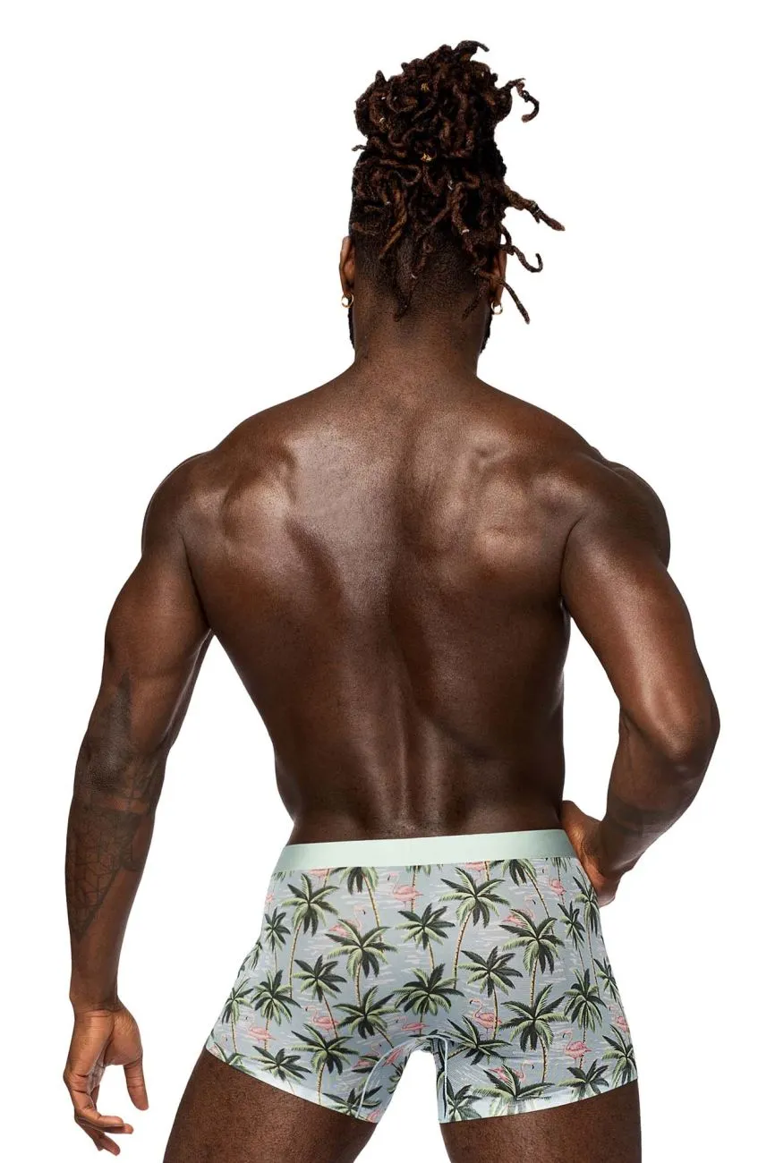 Bekleidung_Herren Power_Herrenunterwäsche Male Power SMS-011 Durchsichtige Drucke Nahtlose Kurzfarbe Flamingo