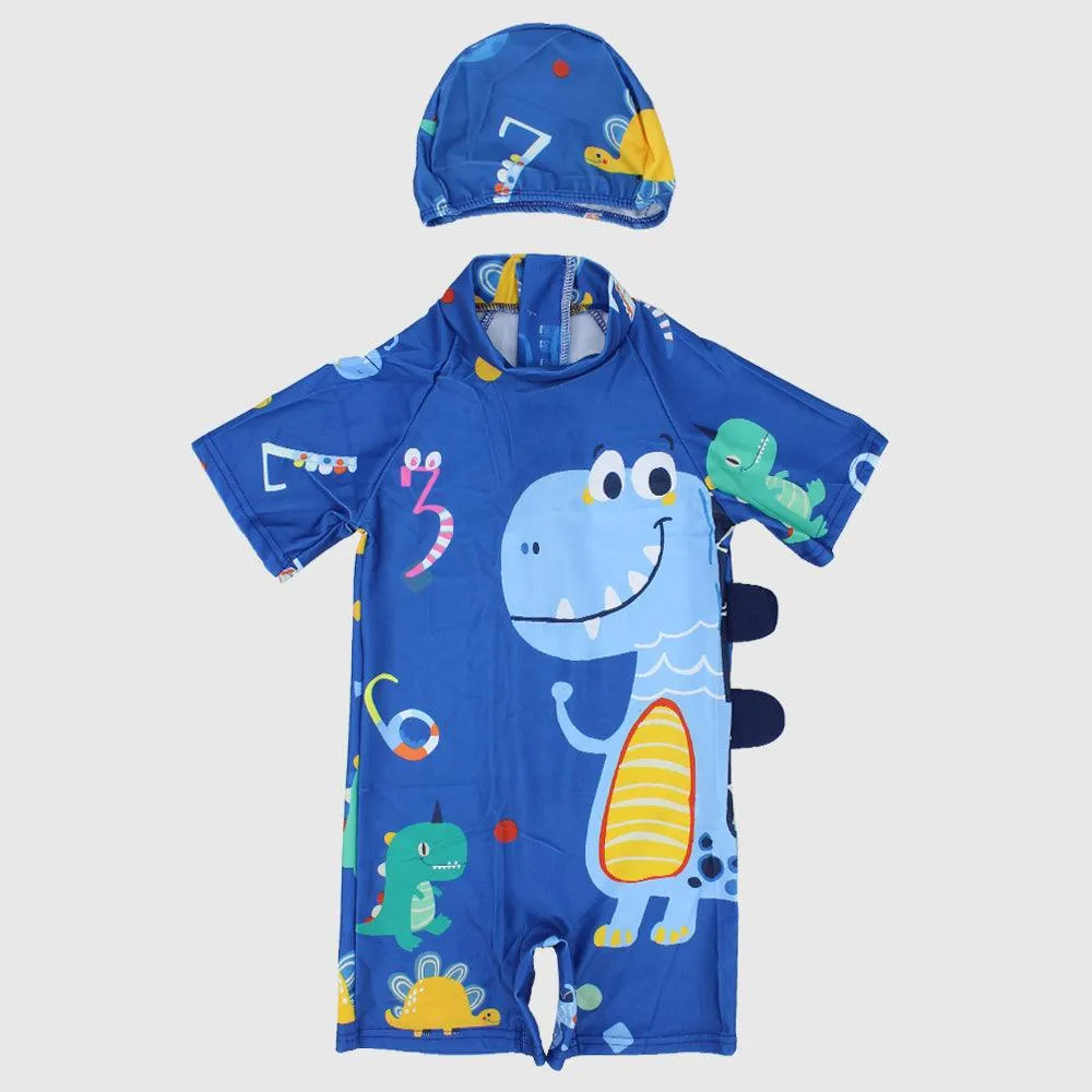 Niedlicher Dino-Overall-Badeanzug