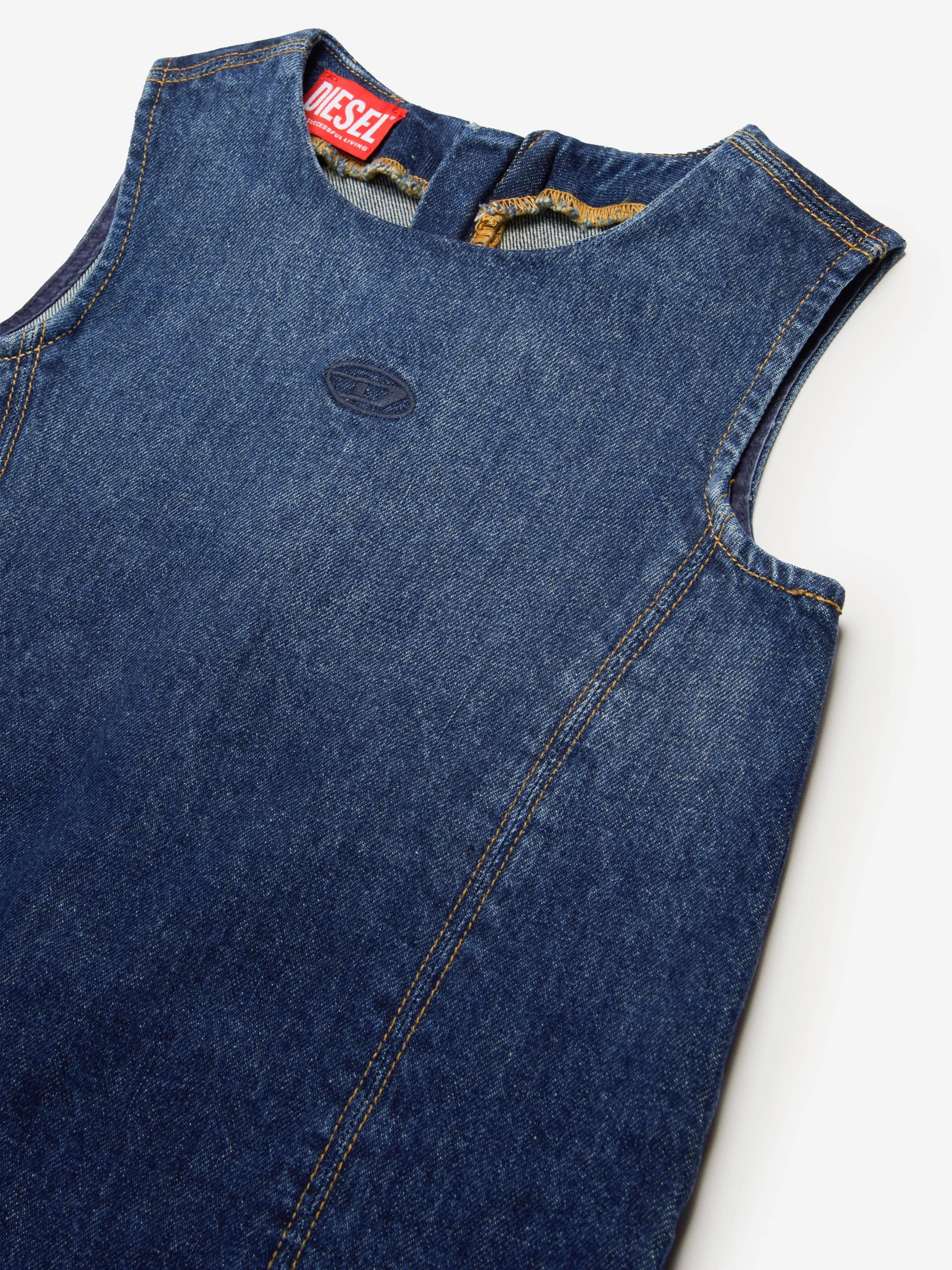 Diesel Girls Destar Denim Kleid in Blau