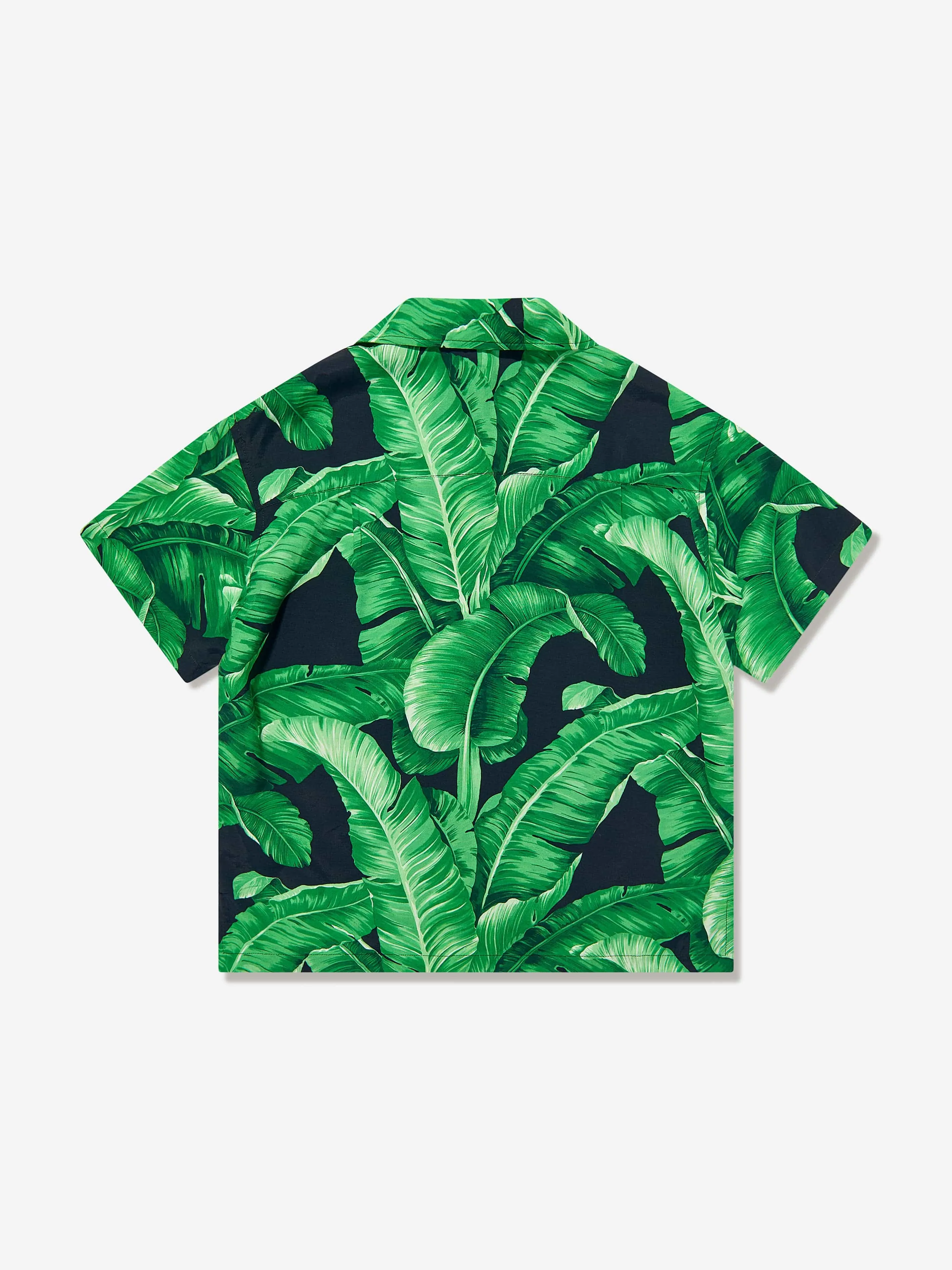 Dolce & Gabbana Jungen Bananenblatt Hemd in Grün