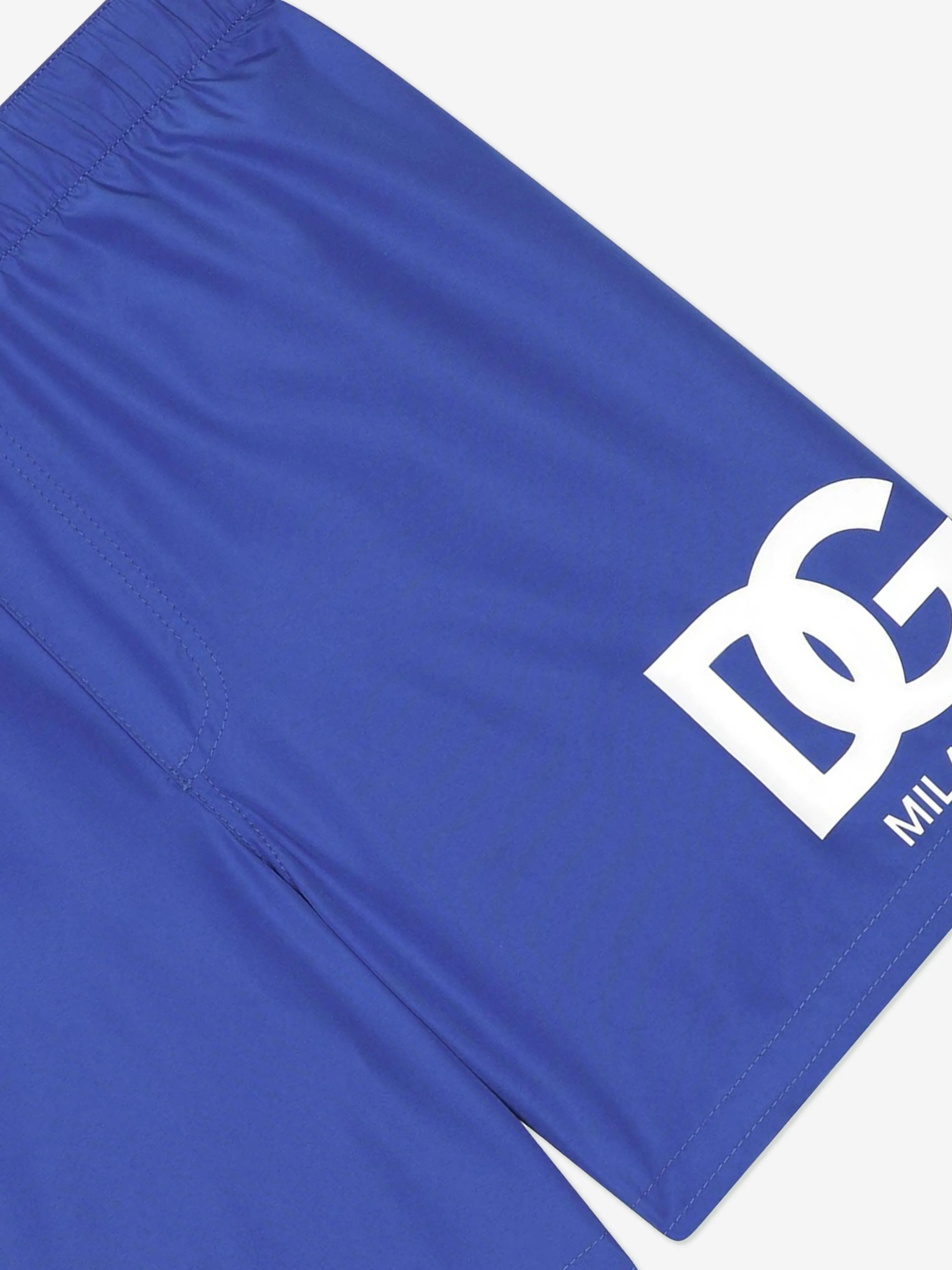 Dolce & Gabbana Boys Milano Logo Badeshorts in Blau