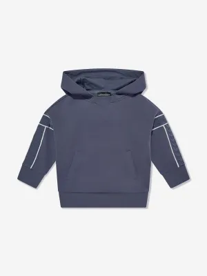 Emporio Armani Jungen Logo Hoodie in Blau