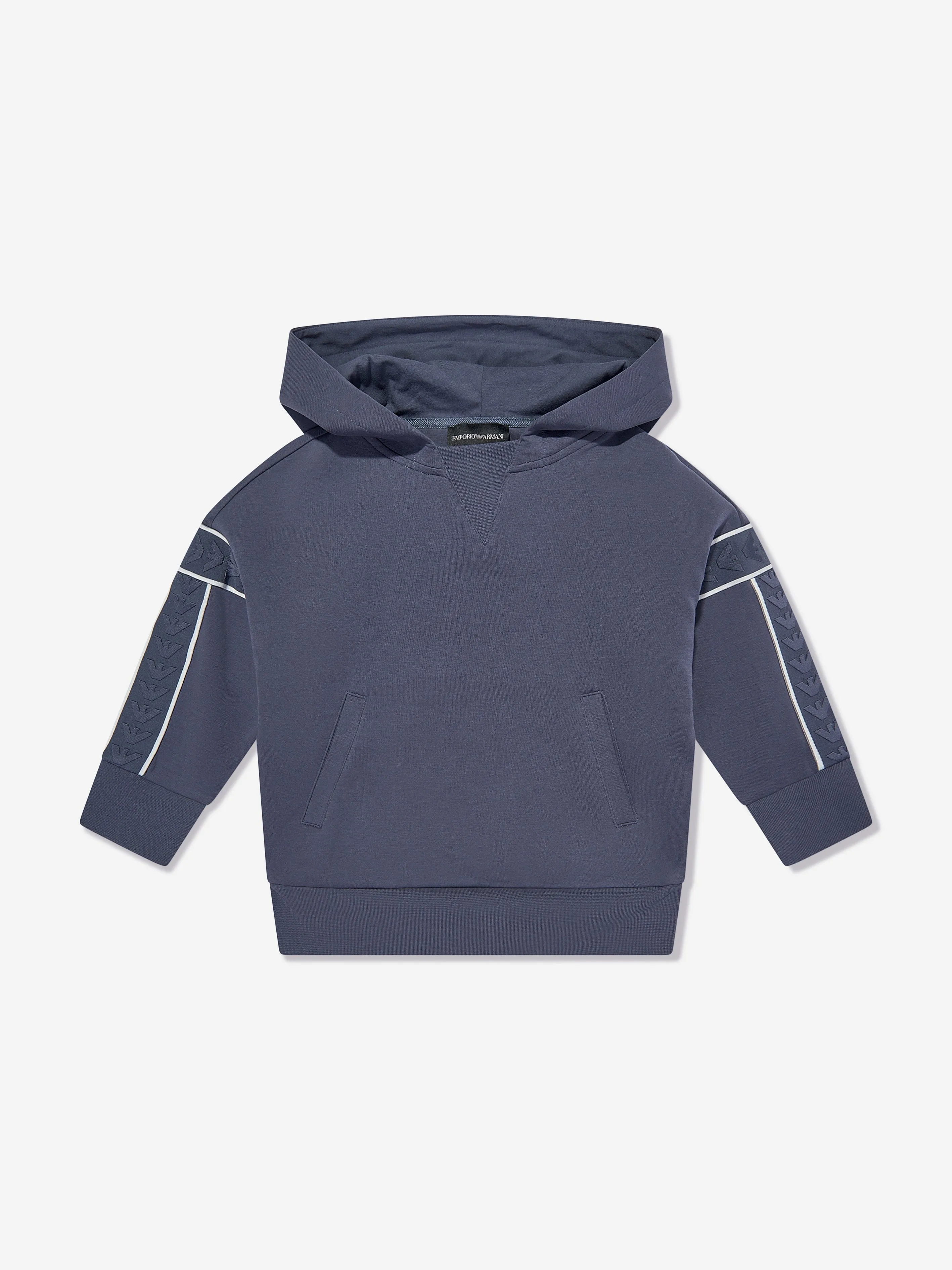 Emporio Armani Jungen Logo Hoodie in Blau