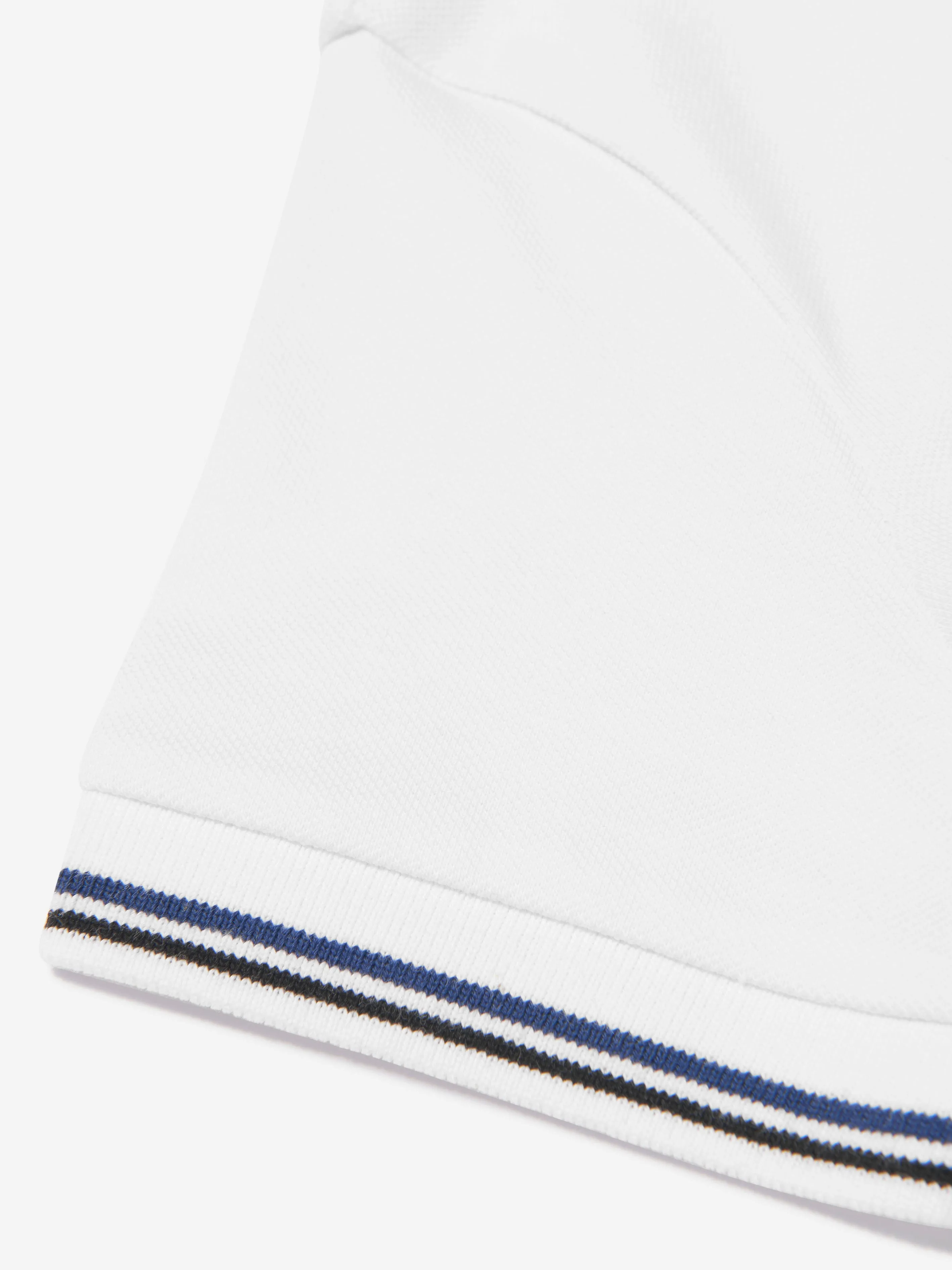 Emporio Armani Jungen Logo Polohemd in Weiß