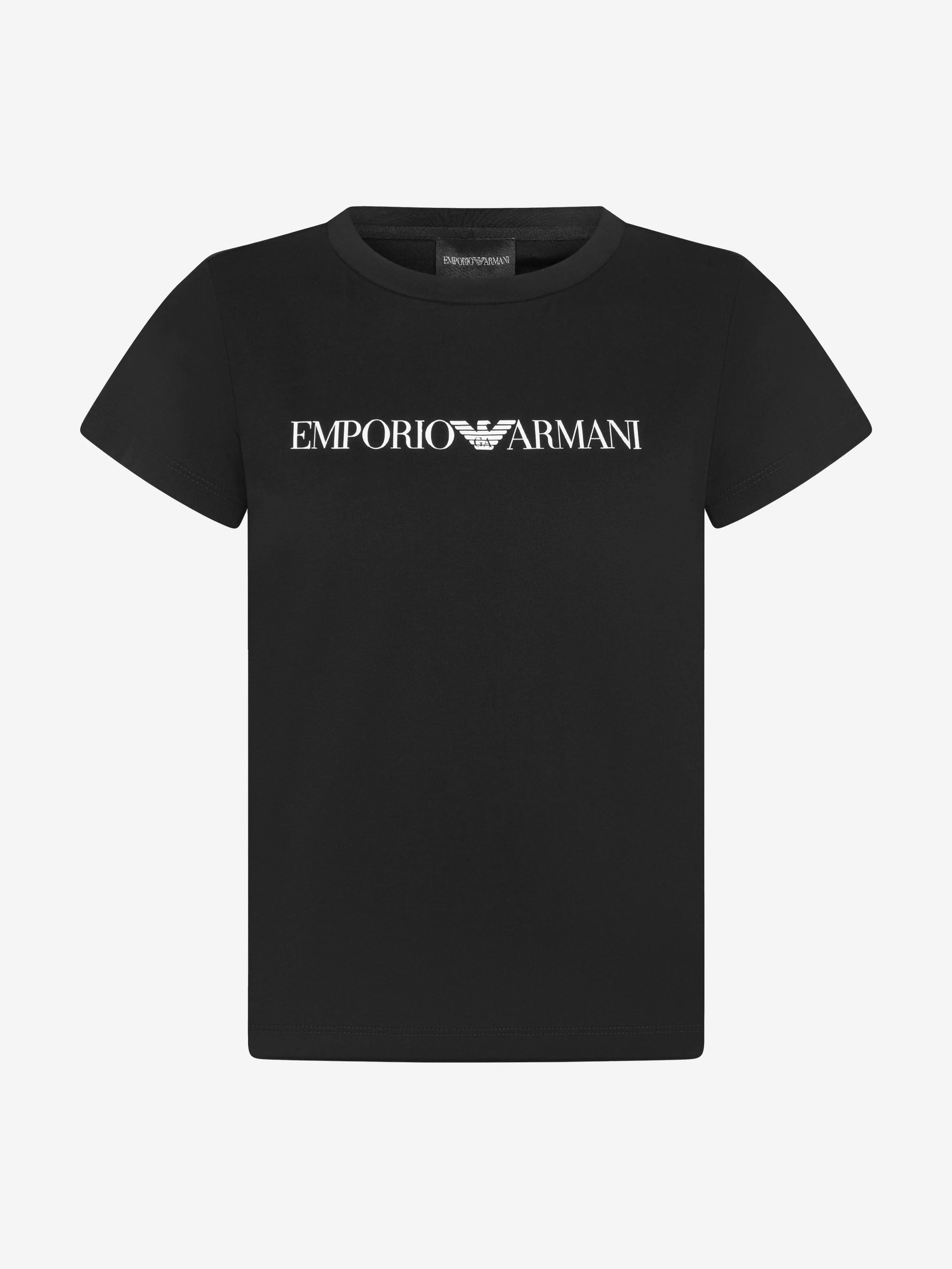Emporio Armani Jungen Pima-Baumwolle Logo T-Shirt