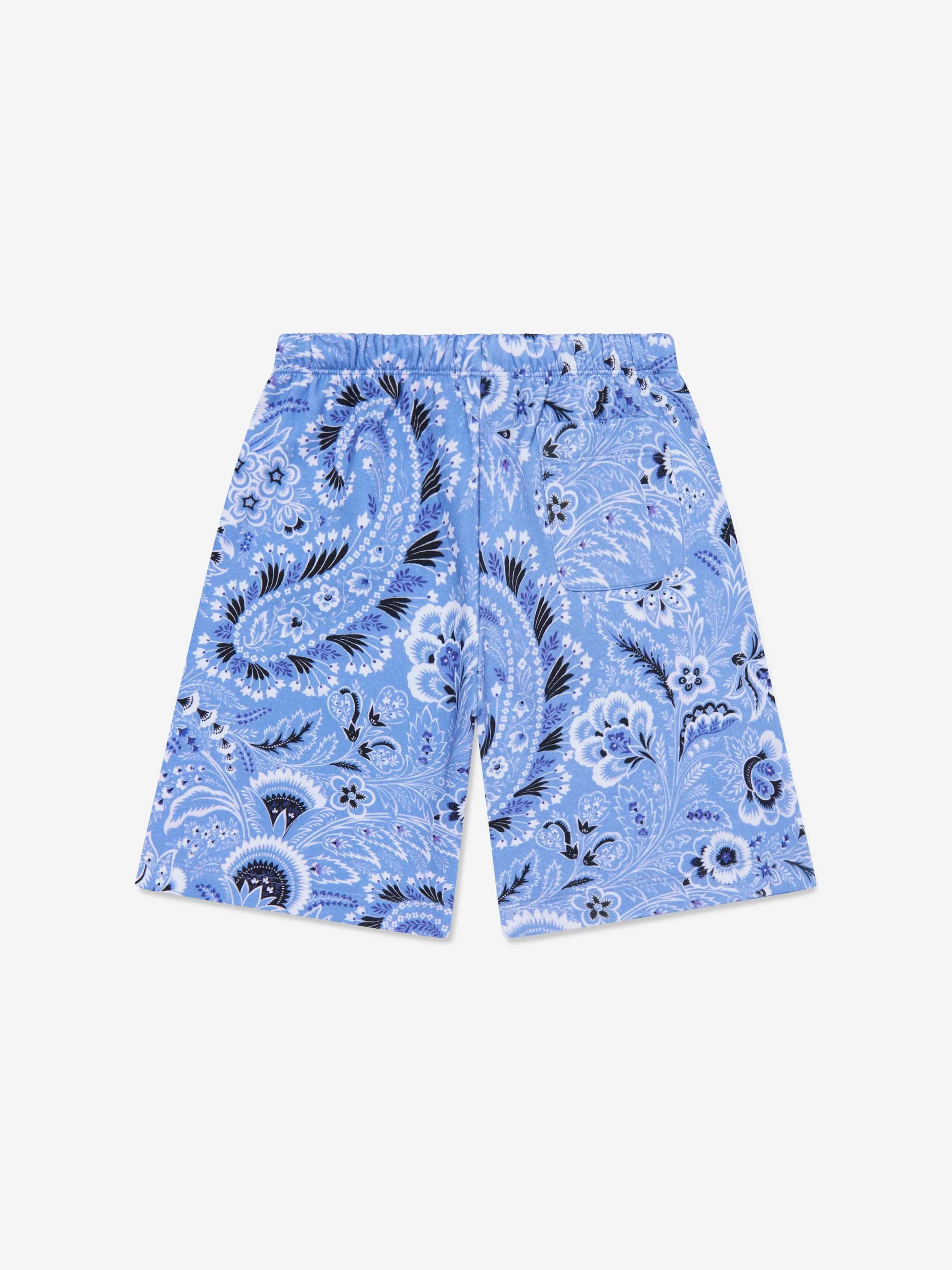 Etro Boys Floral Paisley Shorts in Blau