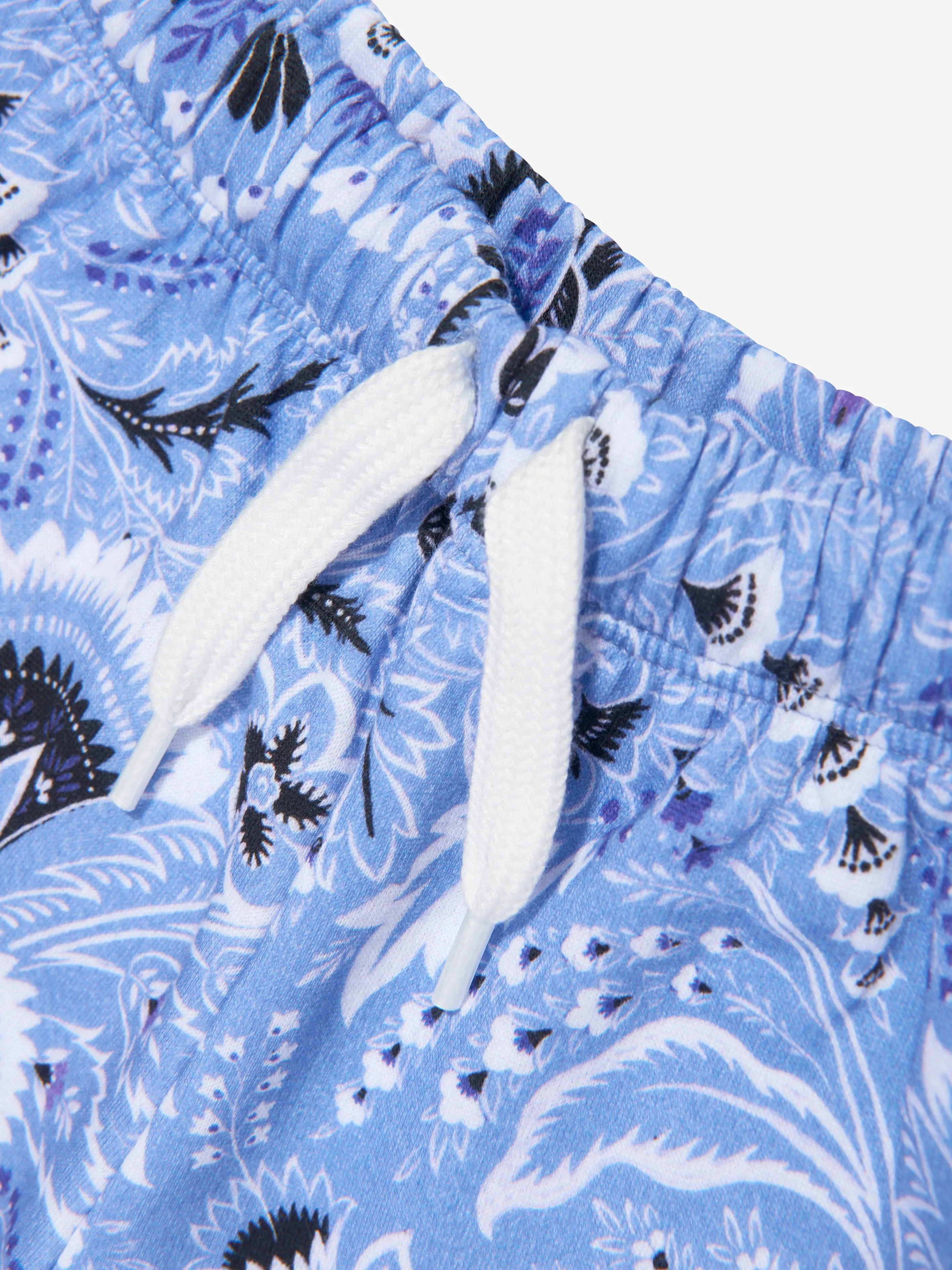 Etro Boys Floral Paisley Shorts in Blau