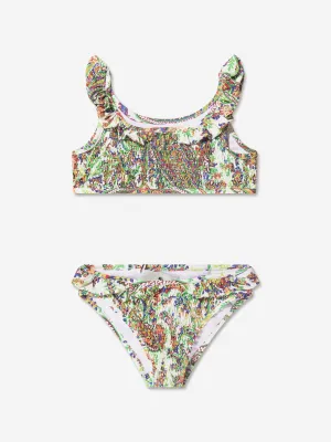 Etro Girls Floral Paisley Bikini in Mehrfarben