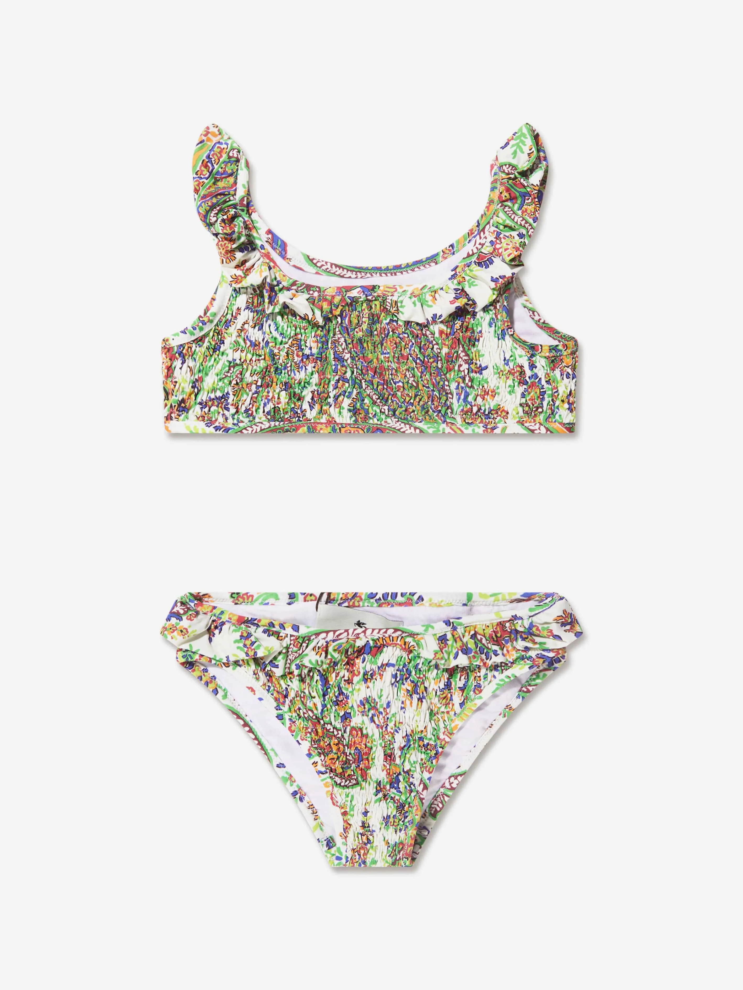 Etro Girls Floral Paisley Bikini in Mehrfarben