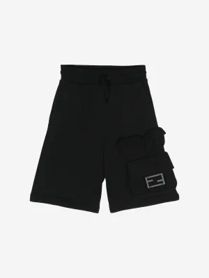 Fendi Boys FF Cargo Shorts in Schwarz