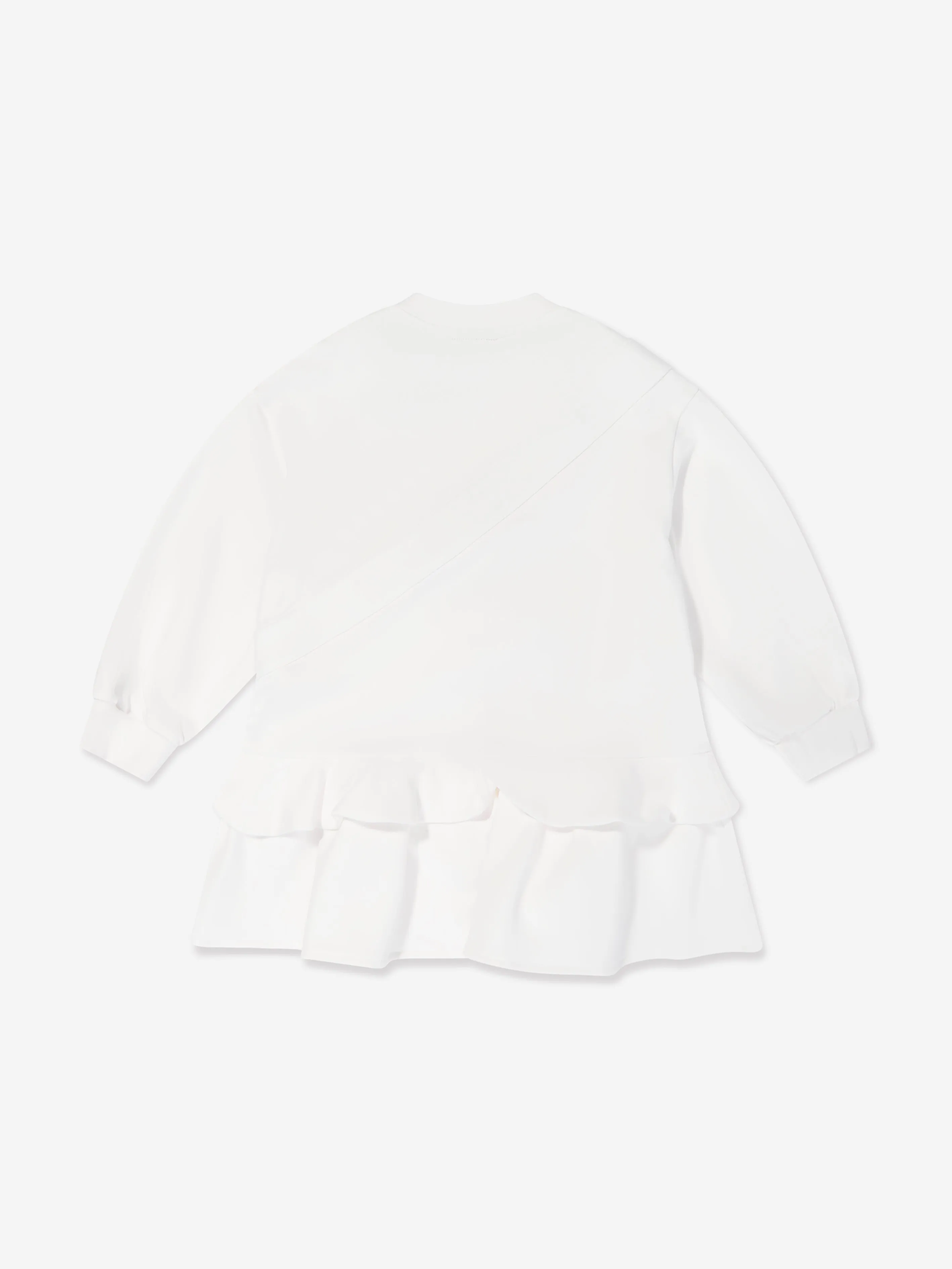 Fendi Girls Baguette Pocket Sweaterkleid in Weiß