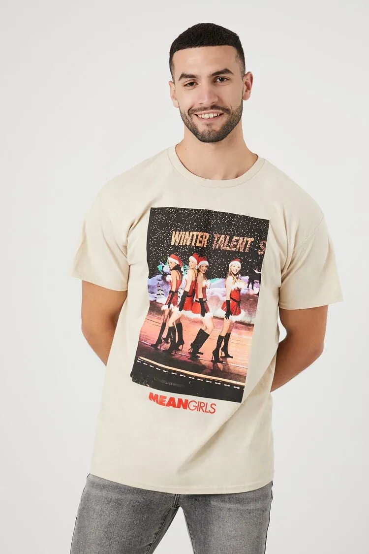Forever 21 Herren Mean Girls Grafik-T-Shirt Taupe/Mehrfarbig Forever 21